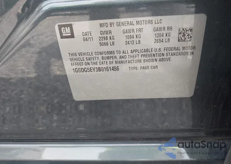 2011 Cadillac Cts Luxury from USA, damaged, VIN 1G6DG5EY3B0161456